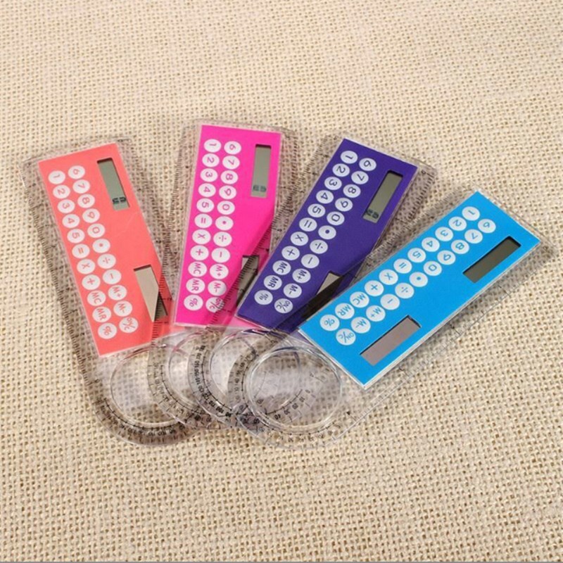 儿童直尺学生迷你尺子计算器学生可爱随身便携小型计算机玩具记算