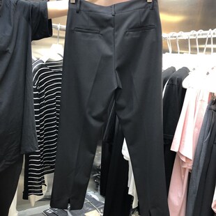 夏季 女装 新款 后开叉直筒九分裤 潮9015 WUZHI 显瘦休闲裤 加厚小西裤