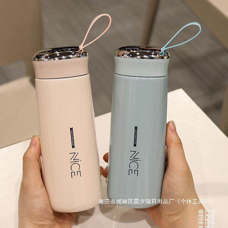 韩版女士车载喝学生便携不锈钢保温杯杯子茶杯礼品简约情侣