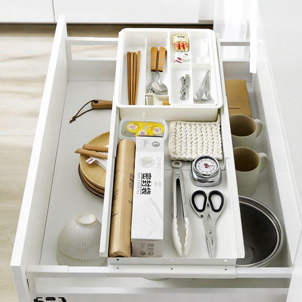 抽屉上下分层置物架加层橱柜内置分隔板抽中抽可伸缩餐具收纳盒子,厨房/烹饪用具,厨房抽屉置物架,淘宝优惠券,粉丝福利购,淘宝优惠卷