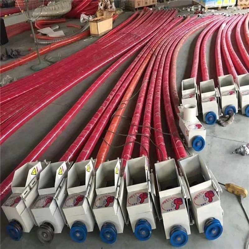 操作简单粮食颗粒输送机 挂车式小D型抽粮机 电动软管螺旋吸粮机