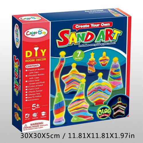 儿童女孩玩具3到6岁以上手工diy制作彩沙艺术立体瓶沙画美术益智