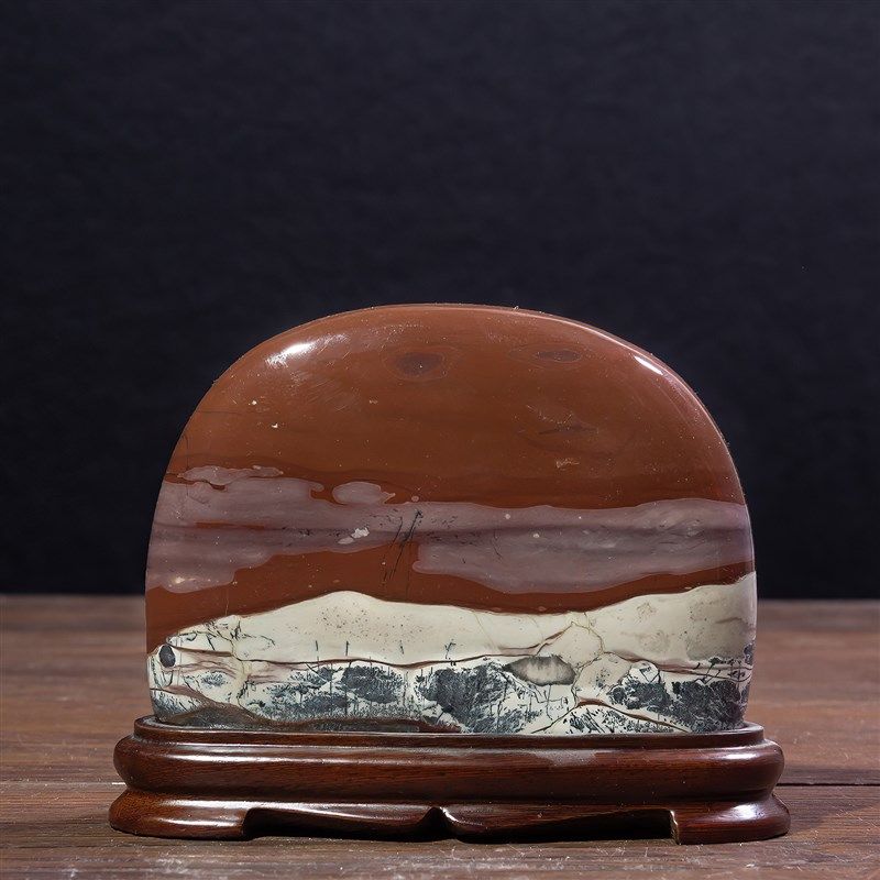 广西国画石天然奇石观赏石草花石中式摆件客厅电视柜工艺品tg59,家居饰品,装饰摆件,淘宝优惠券,粉丝福利购,淘宝优惠卷