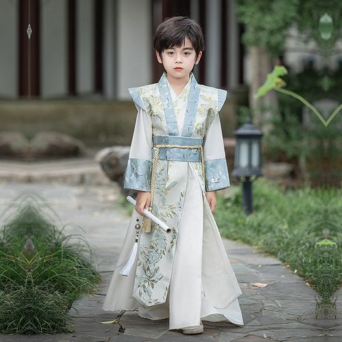 2024新款春秋装古风帅气汉服儿童男孩古装男生侠客表演服明制唐装