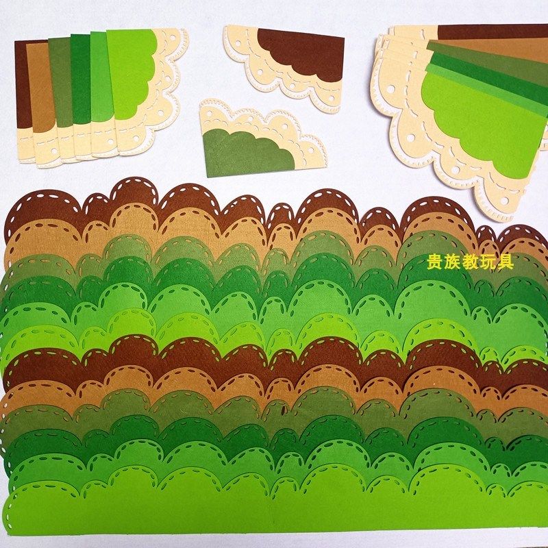幼儿园森系边条环创莫兰迪色波浪镂空边框条装饰主题墙家园栏成品,家居饰品,文化墙贴,淘宝优惠券,粉丝福利购,淘宝优惠卷