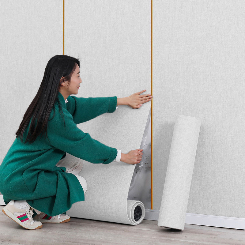 加厚亚麻墙布自粘壁布墙板电视背景墙纸家用卧室墙面装饰隔音墙贴,家居饰品,软装墙贴,淘宝优惠券,粉丝福利购,淘宝优惠卷