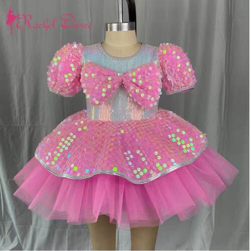 儿童六一舞蹈演出服表演服套装蓬蓬裙亮片服幼儿园芮其儿公主裙