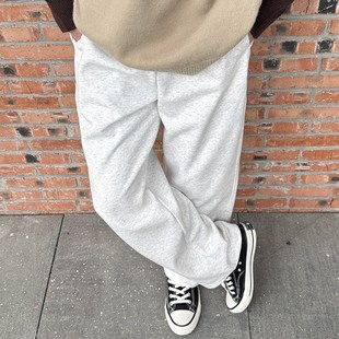 弯刀裤 子宽松运动休闲裤 男生秋冬季 长裤 2024新款 340g白花灰卫裤