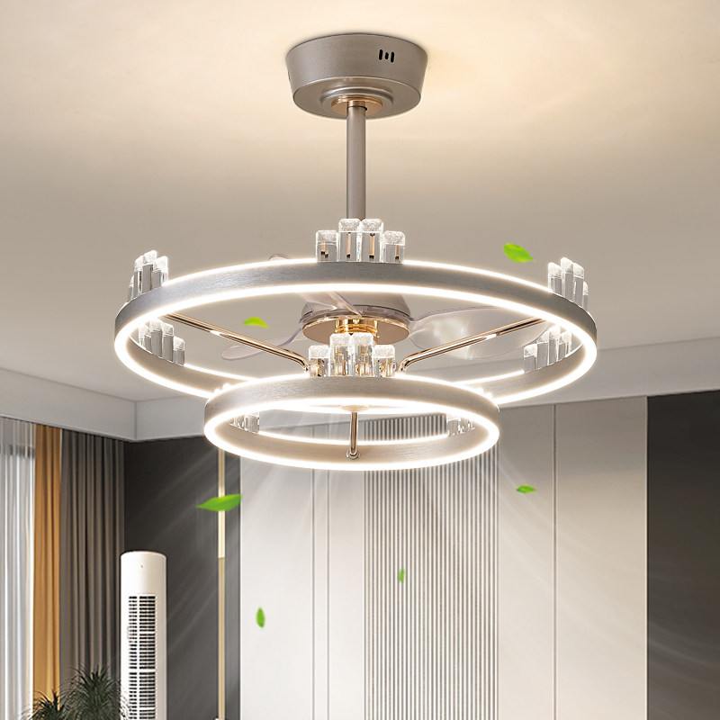 现代轻奢客厅风扇灯吊扇灯家用智能变频大风力餐厅灯卧室风扇吊灯,家装灯饰光源,风扇灯,淘宝优惠券,粉丝福利购,淘宝优惠卷