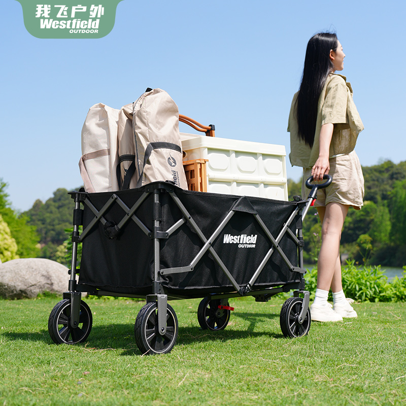 我飞露营推车可折叠户外野餐超大营地手推车手拉车旅行野营小拖车
