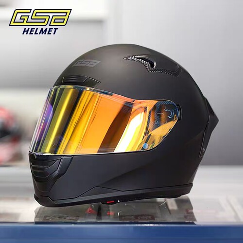 gsb摩托车头盔371全覆式男女机车个性酷复古摩旅安全骑士装备全盔