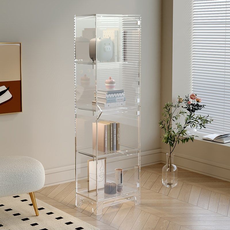轻奢亚克力带灯光手办陈列柜客厅卧室书架化妆品包包展示柜置物架,住宅家具,家用陈列柜,淘宝优惠券,粉丝福利购,淘宝优惠卷