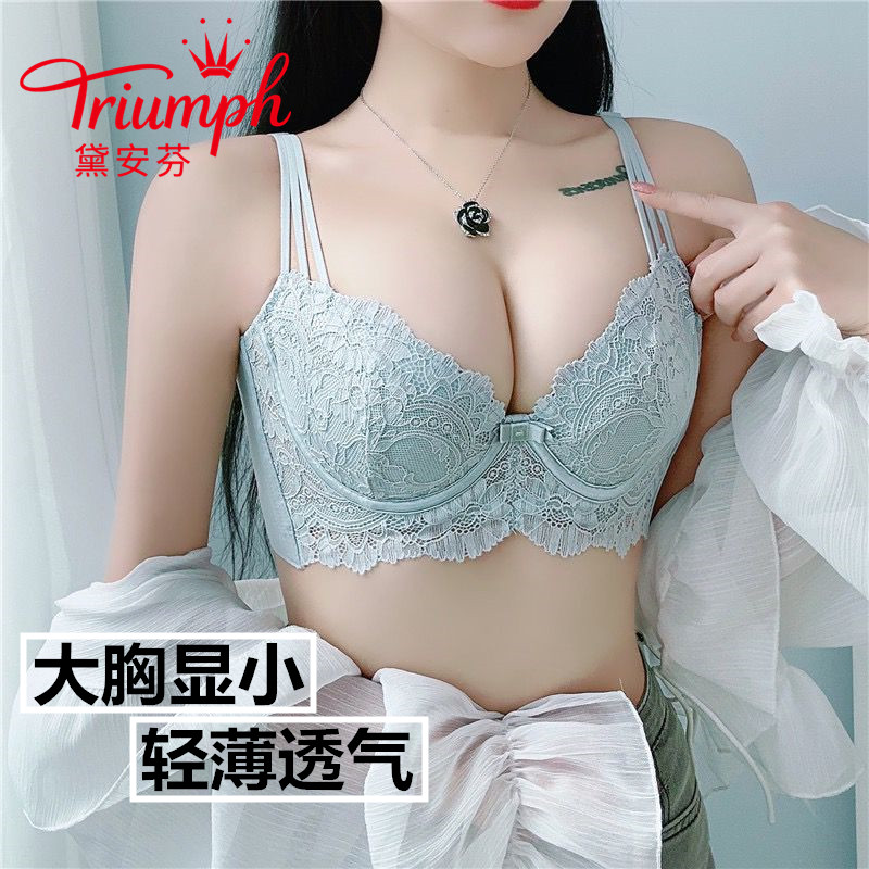 Triumph/黛安芬薄款内衣女大胸显小防下垂软钢圈聚拢调整型文胸罩