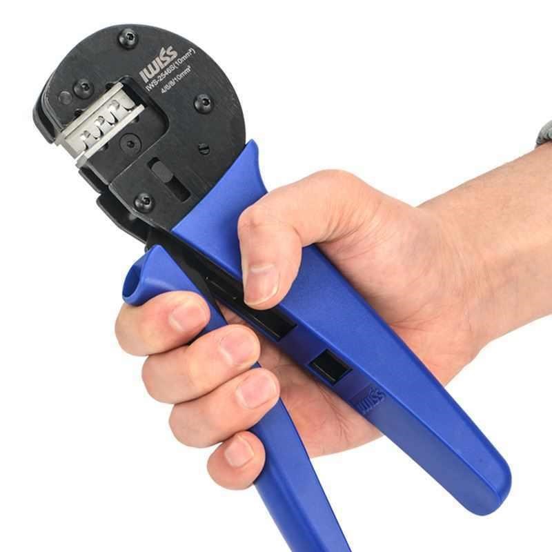 10平MC4光伏压线钳太阳能连接器端子压接钳光伏线缆压U接工具10mm