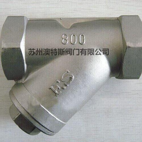 正宗台湾富山FS811不锈钢丝口Y型过滤器