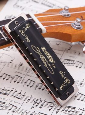 EASTTOP东方鼎T008K蓝调初学布鲁斯十孔口琴入门10孔琴专业演奏款