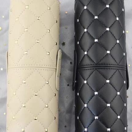 柳钉PU化妆刷刷筒创意桌面多功能收纳桶彩妆收纳笔筒带盖