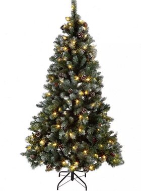 1.2米圣诞场景节加密1米2./家用装饰树装饰发光圣诞树1.8绿色大型