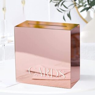盒饰婚礼卡透明盒装理磨砂亚克力带锁钱可拆卸结婚礼品盒盒子