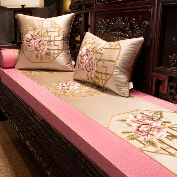 中国风子感坐垫防滑沙发垫罗汉床座垫红木沙发垫高级套罩实木家具