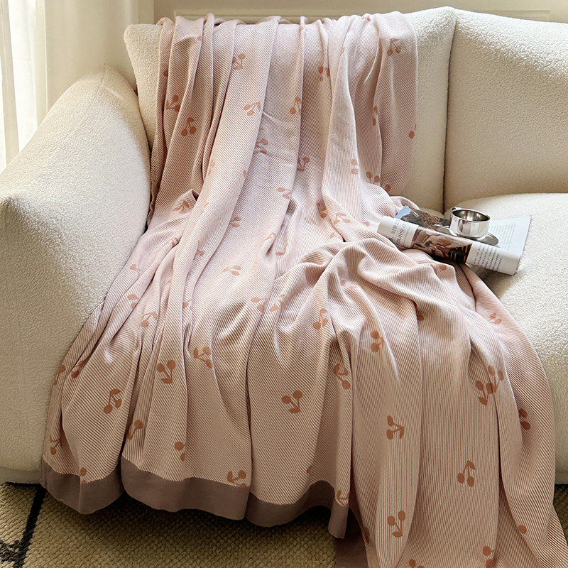 竹纤睡维盖调毛空巾被感冷竹棉纱单子布人午毯毯S夏季夏薄款凉毯