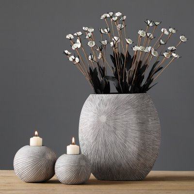 干花花瓶摆件客厅插花高级感高档玄关电视柜餐桌创意家居软装饰品,家居饰品,花瓶,淘宝优惠券,粉丝福利购,淘宝优惠卷