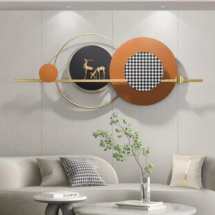 金属壁挂轻奢沙发饭店电视墙挂件创意客厅墙饰餐厅背景墙面装饰饰