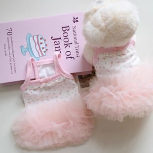 宠物公主裙猫咪小狗狗春夏天小型犬可爱吊带芭蕾蓬蓬裙马尔泰西施