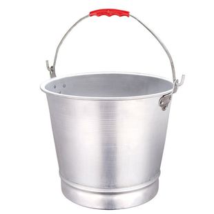 加厚铝提桶老式铝桶圆桶带盖家用手提桶大容量铝制提水桶
