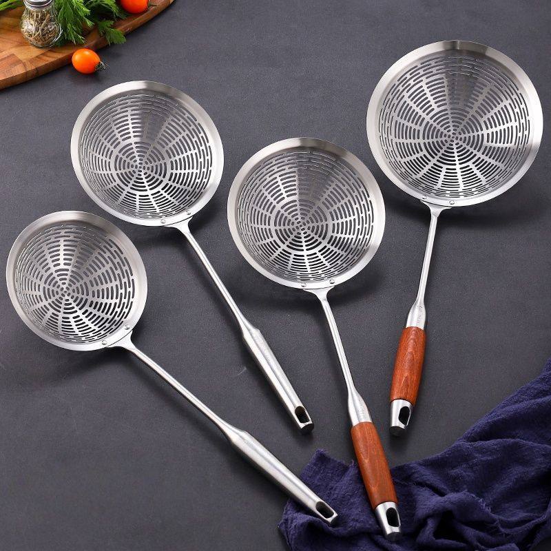 不锈钢漏勺火锅家用饺子一体成型笊篱捞面厨房油炸过滤网捞勺,厨房/烹饪用具,漏勺/滤网勺,淘宝优惠券,粉丝福利购,淘宝优惠卷