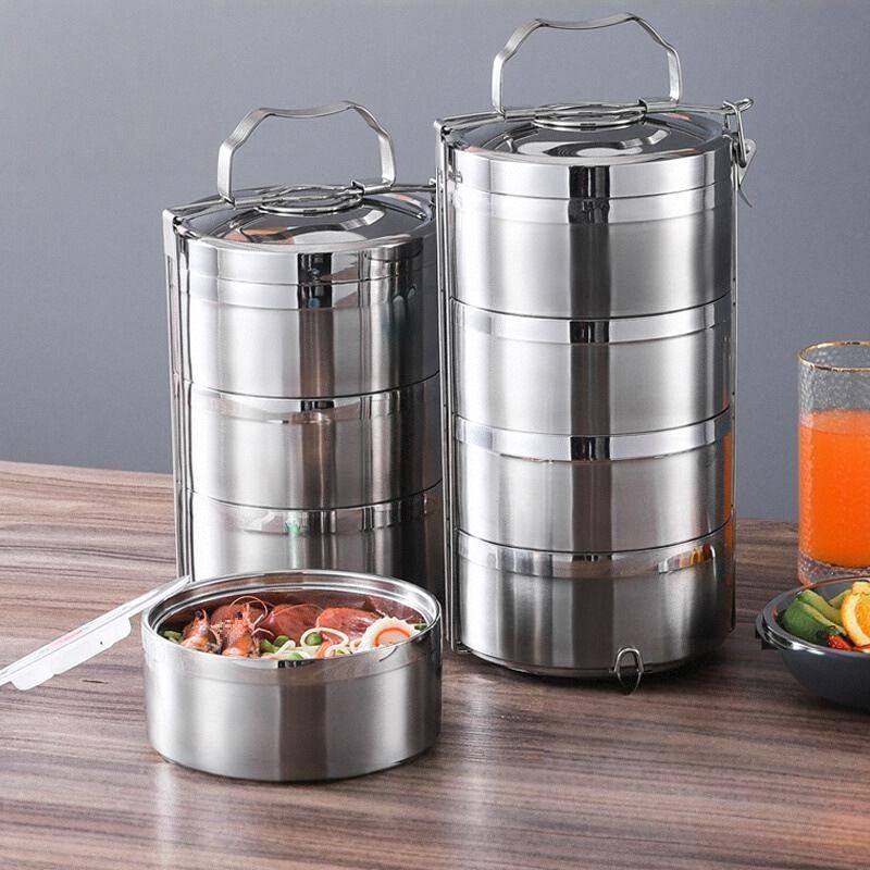 304不锈钢双层桶容量2/3/4/5多层便当盒饭菜餐盒提z^,餐饮具,碗,淘宝优惠券,粉丝福利购,淘宝优惠卷