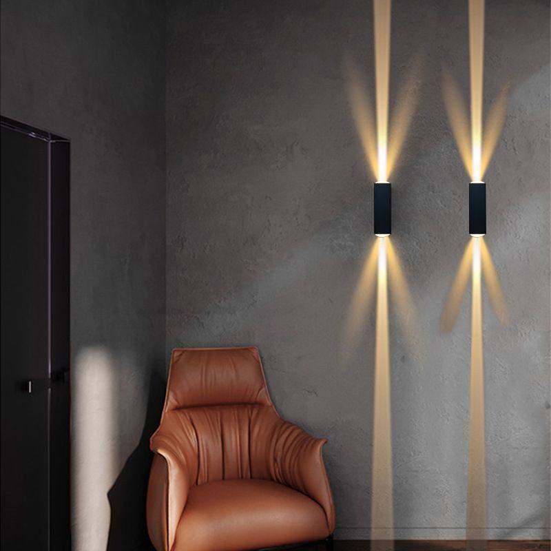 户外壁灯防水庭院双头led洗墙灯室外创意过道走廊楼梯外墙门口灯