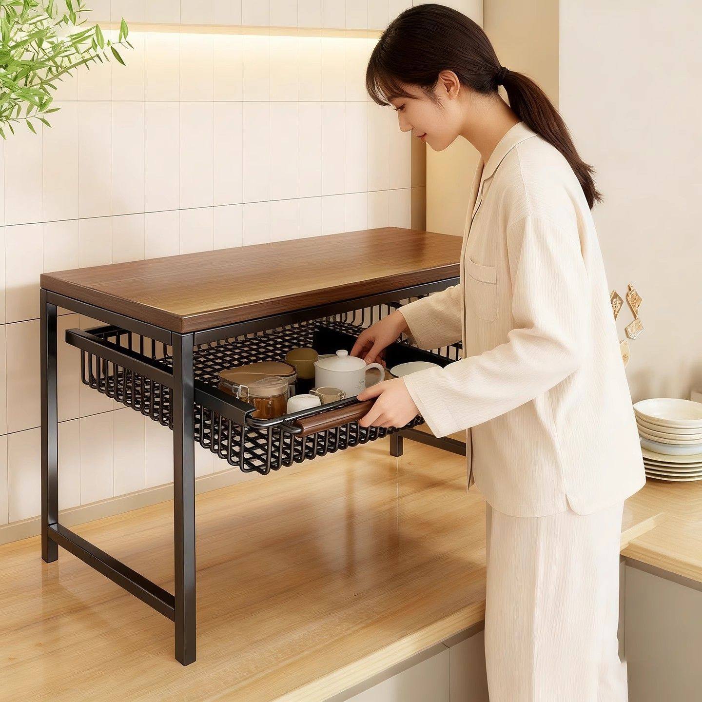 打印机置物架落地抽屉可抽拉整理架资料打印架多功能储物架子神器