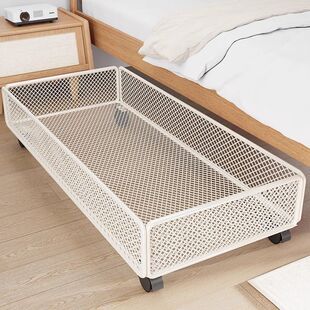 床底收纳箱沙发下抽拉置物架玩具带滑轮储物柜神器抽屉式扁平盒筐