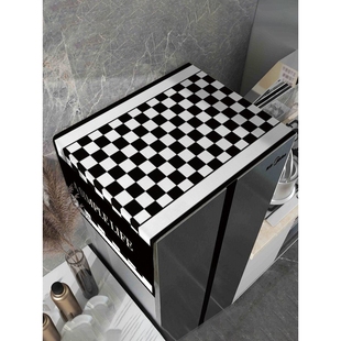 欧式2024新款冰箱防尘盖布防尘盖顶部布艺罩布网红收纳双门散热型