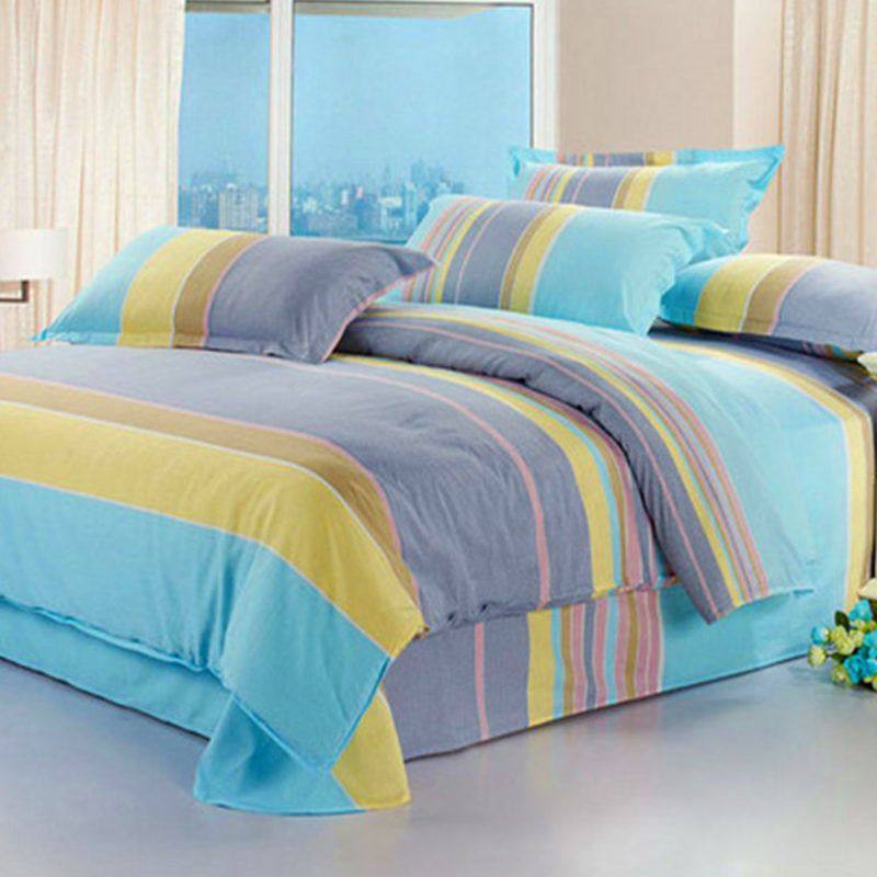 家纺全棉四件套100%斜纹纯棉简约双人被套床单床上用品被罩三件套,床上用品,学生床品套件,淘宝优惠券,粉丝福利购,淘宝优惠卷