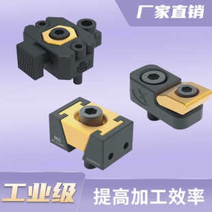 气动OK夹具小型锁紧块侧压定位夹加工并列侧面台虎钳ok夹