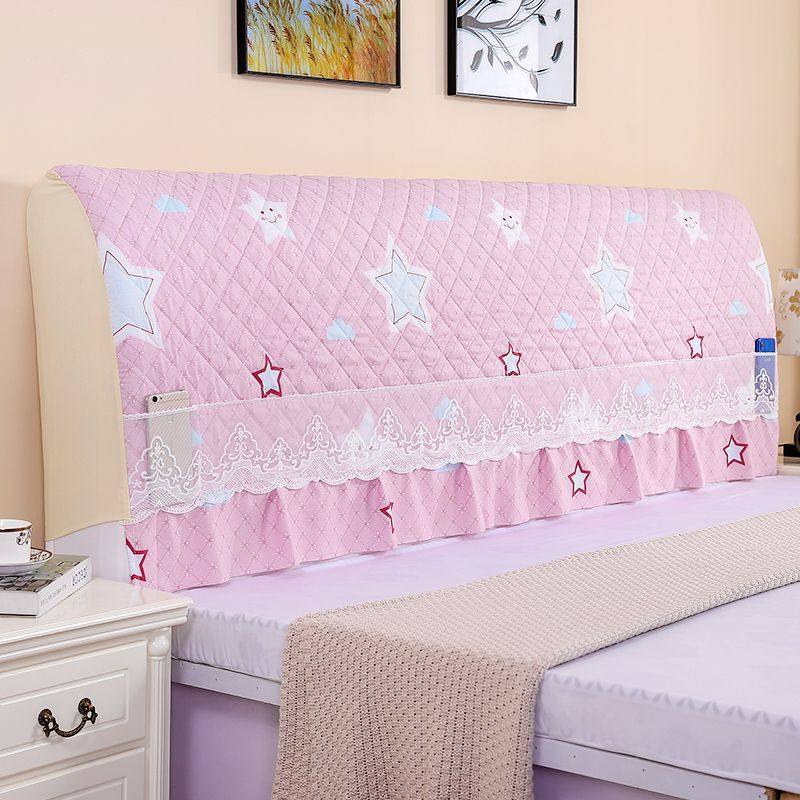 床头套罩全包夹棉床头罩约实木质软包靠背套床头柜盖巾防尘罩