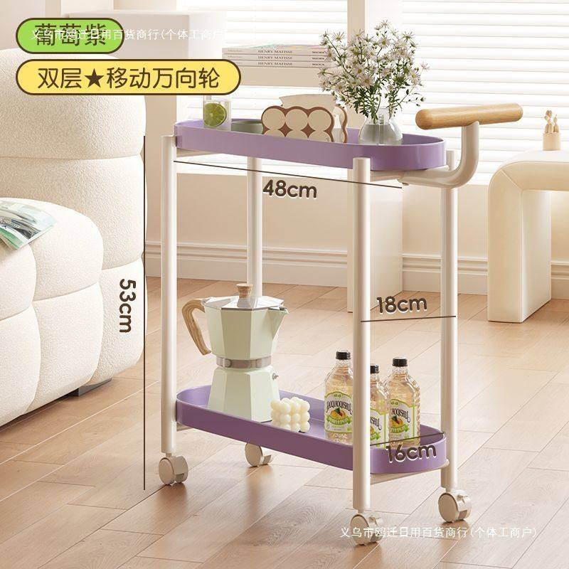 可移动花架加厚带轮方形推车边几客厅茶几网红简约户外野营置物架,住宅家具,移动边几/推车,淘宝优惠券,粉丝福利购,淘宝优惠卷