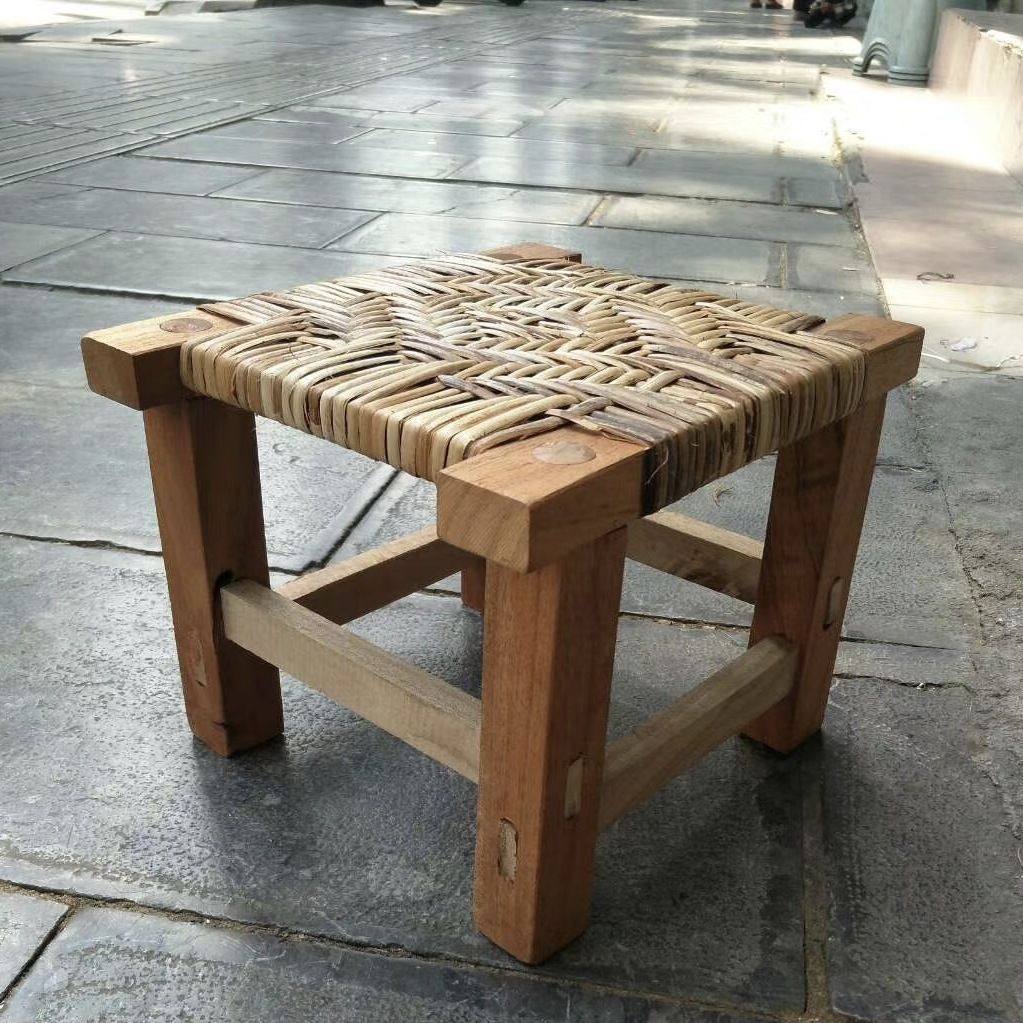 云南德宏傣家手工藤编竹凳子腾蔑四脚凳饭店方凳其他绢花客厅,住宅家具,矮凳,淘宝优惠券,粉丝福利购,淘宝优惠卷