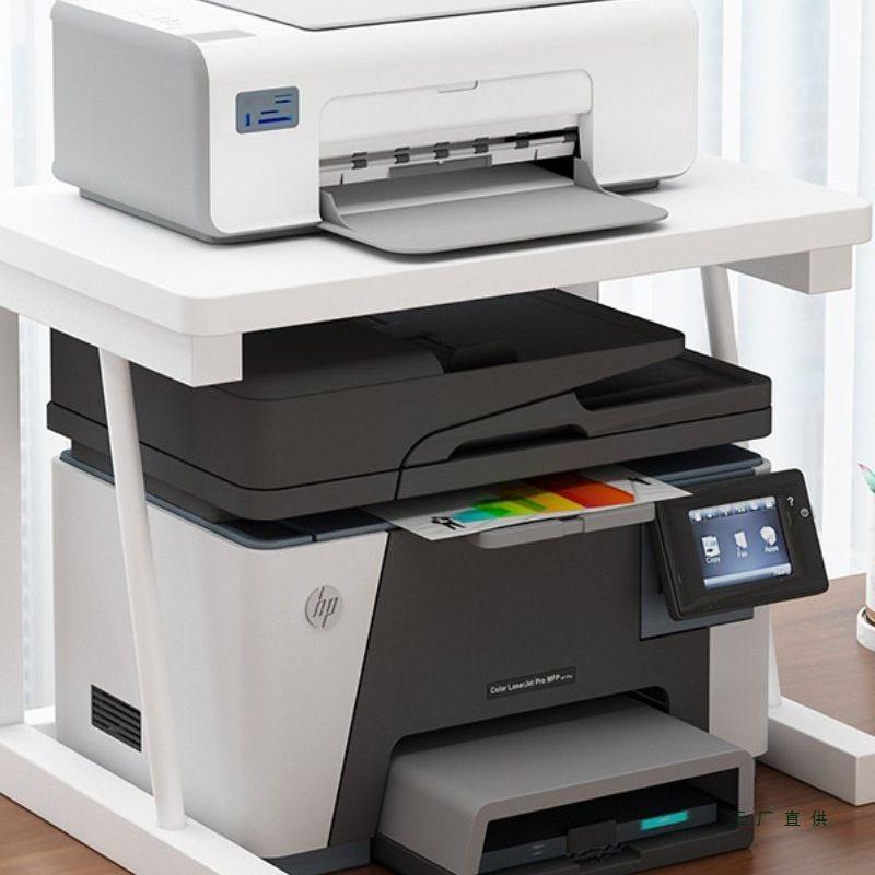 桌面新款打印机置物架办公家用桌上小型多层收纳抬高整理文件架子