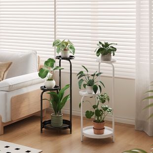 花架子客厅落地式植物多肉花盆托架铁艺多层花架置物架阳台新款