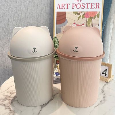 垃圾桶家用高颜值宿舍带盖大号大容量客厅厨房卧室卫生间厕所纸桶