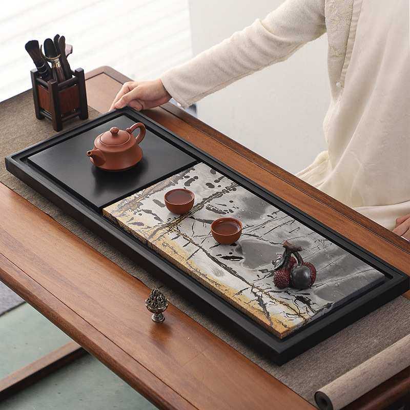 天然国画石乌金石茶盘整块家用现代简约石头茶台石材茶海茶具套装,鲜花速递/花卉仿真/绿植园艺,其它园艺用品,淘宝优惠券,粉丝福利购,淘宝优惠卷