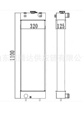 供应各机型挖掘机水箱散热器 PC200-8水箱总成20Y-03-42451钢制