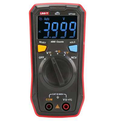 UNI-T优利德UT123家用便携万用表 NCV 通断蜂鸣 声光报警