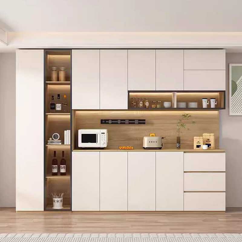 歌雷实木餐边柜简约现代靠墙一体高柜客厅酒柜多功能储物收纳橱柜