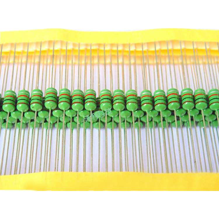 卧式工字编带插件色环电感EC46(1W)AL0510-150K/15UH色码直插5*10