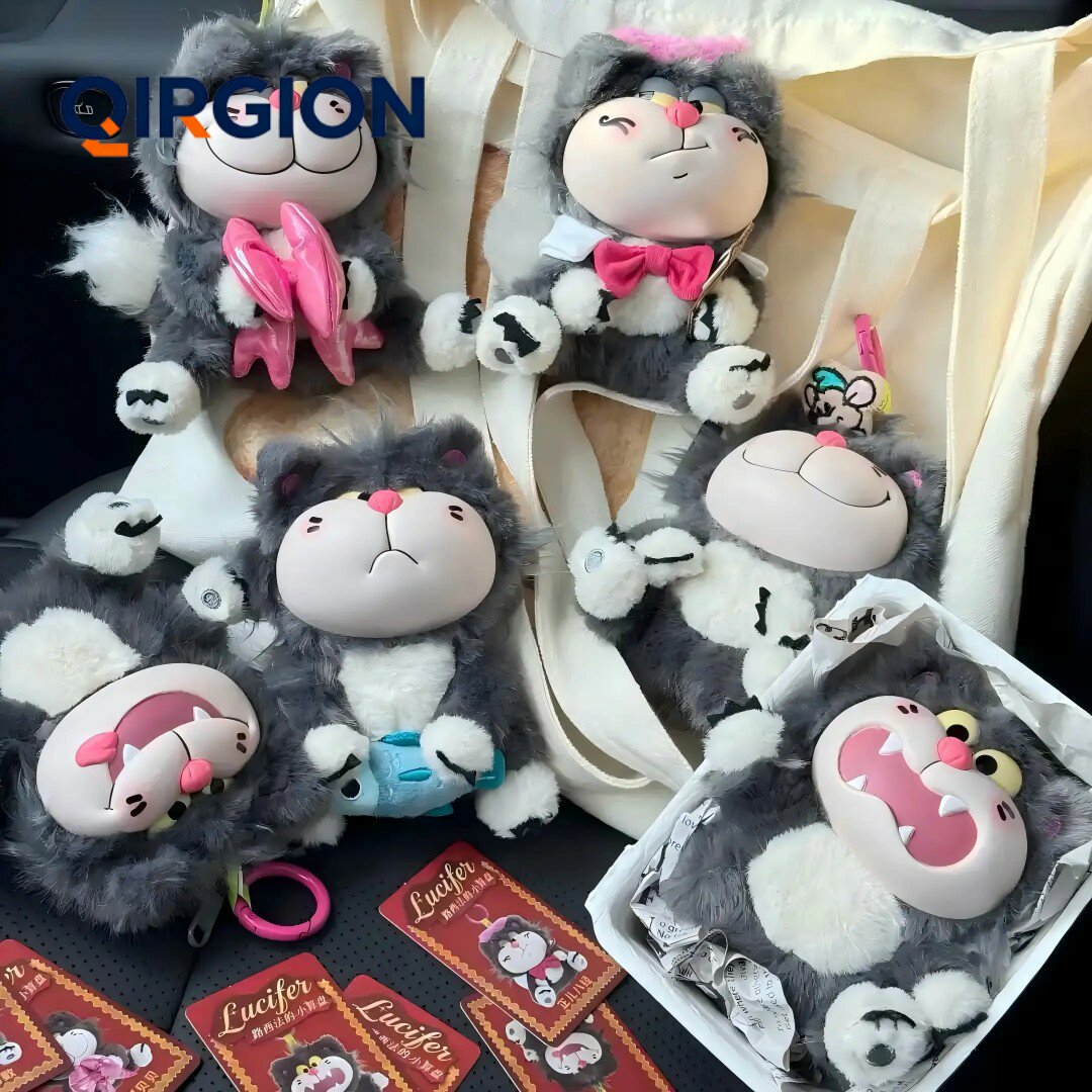 现货52TOYS迪士尼路西法的小算盘手办盲盒可爱毛绒玩偶包挂件礼物