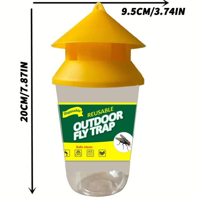 绿白黄贴纸垃圾站垃圾o桶牛棚灭蝇器 捕蝇器 灭蝇瓶 苍蝇瓶 苍蝇